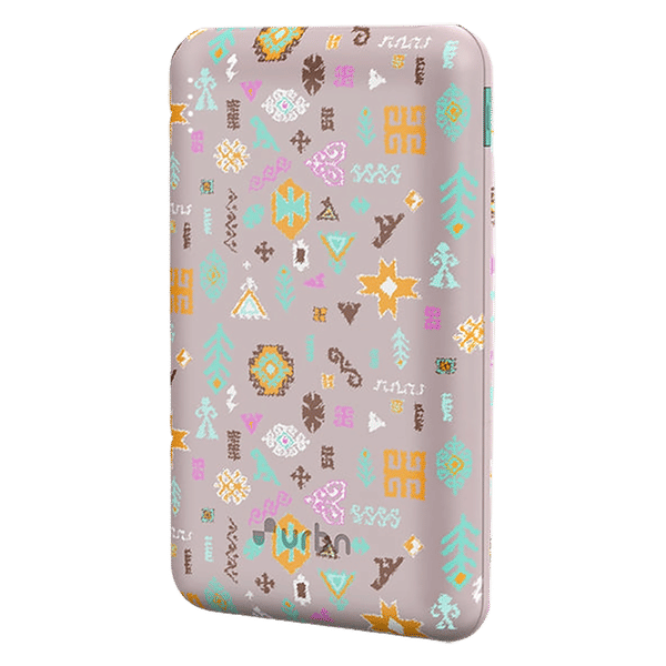 urbn Nano Slim Payal Singhal Edition 10000 mAh 22.5W Fast Charging Power Bank (1 Type A and 2 Type C Ports, Power Delivery Compatible, PS Pink)_1
