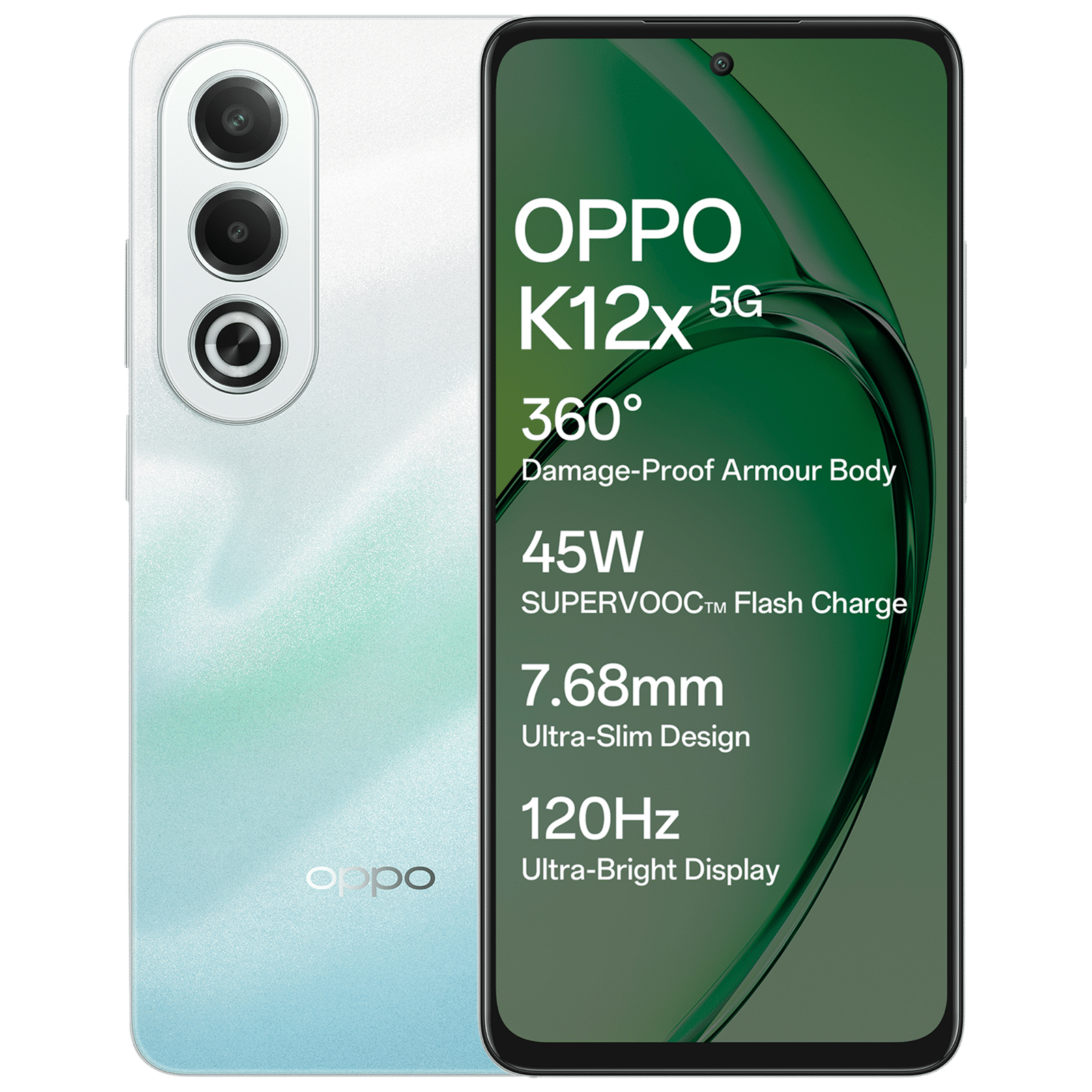 oppo K12x 5G (8GB RAM, 256GB, Breeze Blue)