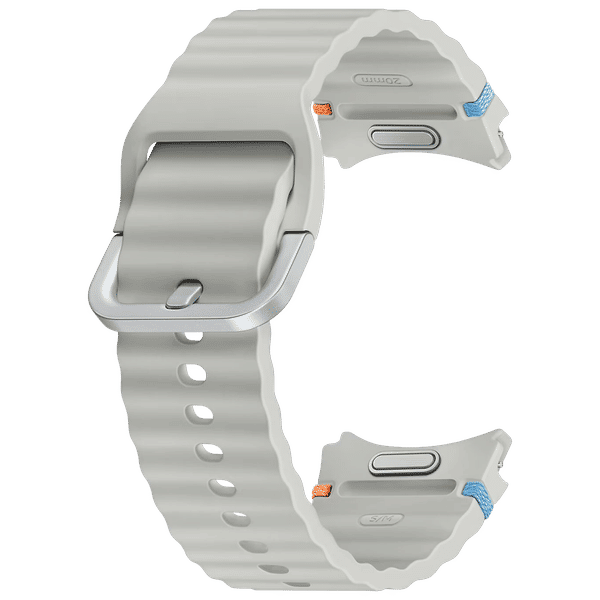 SAMSUNG ET-SNL30SSEGIN HNBR Sport Band for Galaxy Watch7 (S/M) (Breathable Design, Silver)_1