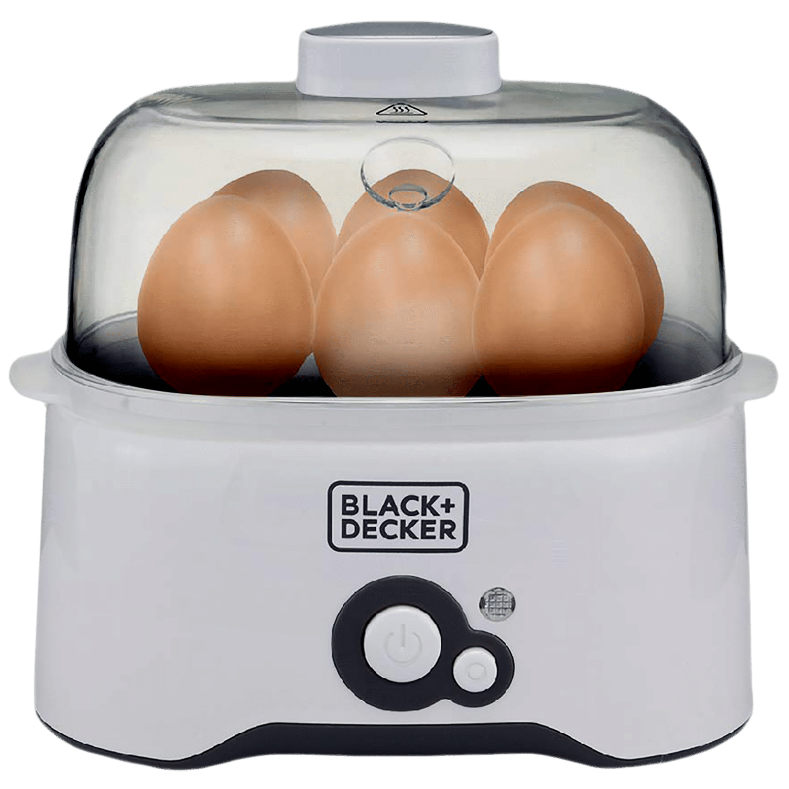 BLACK+DECKER BXEG2801IN 6 Egg Electric Egg Cooker with Dry Boil Protection (White)