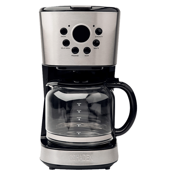 HADEN 900 Watt 12 Cups Automatic Cappuccino Coffee Maker with Boil Dry Protection (Black)_1