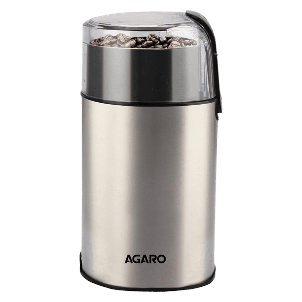 AGARO Grand Fully Automatic Coffee Grinder (Grinds Coffee Beans, 33698, Silver)_1