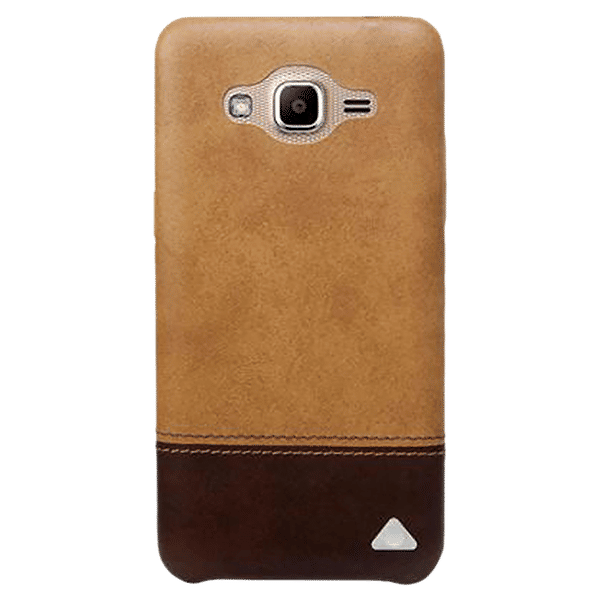 stuffcool Vogue PU Leather Back Cover for Samsung Galaxy J2 Ace (Lightweight Design, Brown)_1
