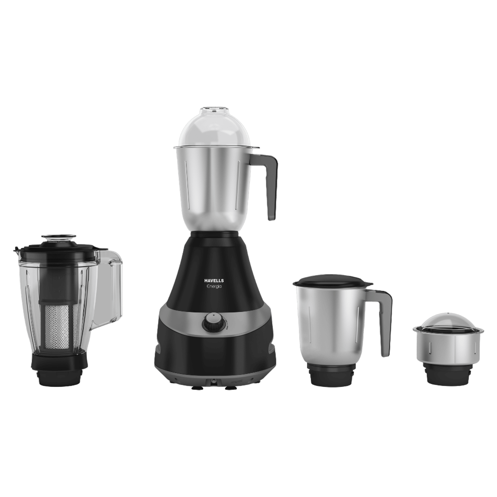 Havells Energia 4 Jar 750 Watt 4 Jars Mixer Grinder (21000 RPM, Powerful Motor, Grey)