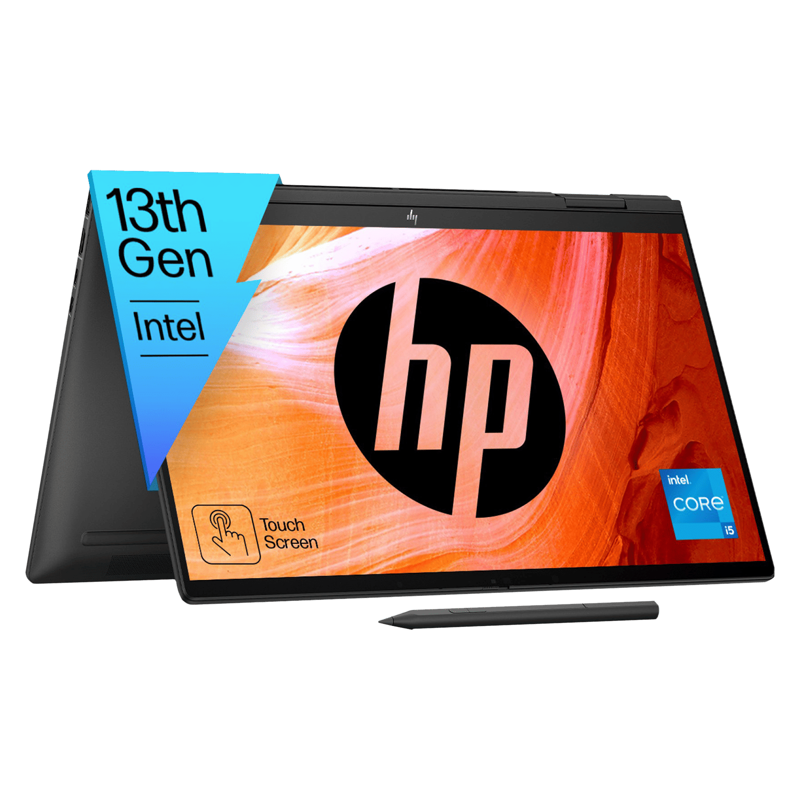 HP Envy x360 15-fe0027TU Intel Core i5 13th Gen (15.6 inch, 16GB, 512GB, Windows 11 Home, MS Office 2021, Intel Iris Xe, FHD IPS Display, Nightfall Black, 8C527PA)