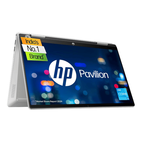 HP Pavilion X360 Intel Core i3 12th Gen Touchscreen 2-in-1 Laptop (8GB, 512GB SSD, Windows 11 Home, 14 inch Full HD IPS Display, MS Office 2021, Natural Silver, 1.51 KG)_1