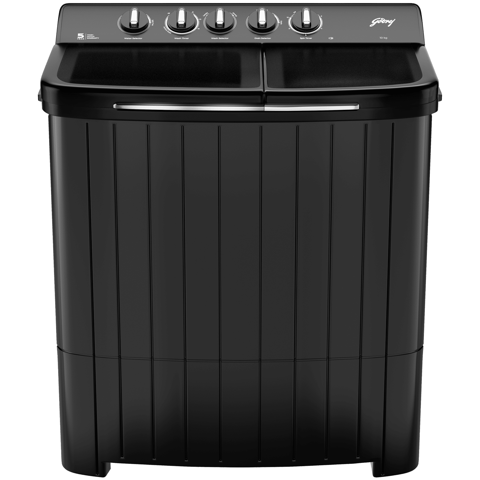 Godrej 10 kg 5 Star Semi Automatic Washing Machine with Roller Coaster Wash (Edge Rio, WS EDGE RIO 100 5.0 TB3  SLGR, Slate Grey)