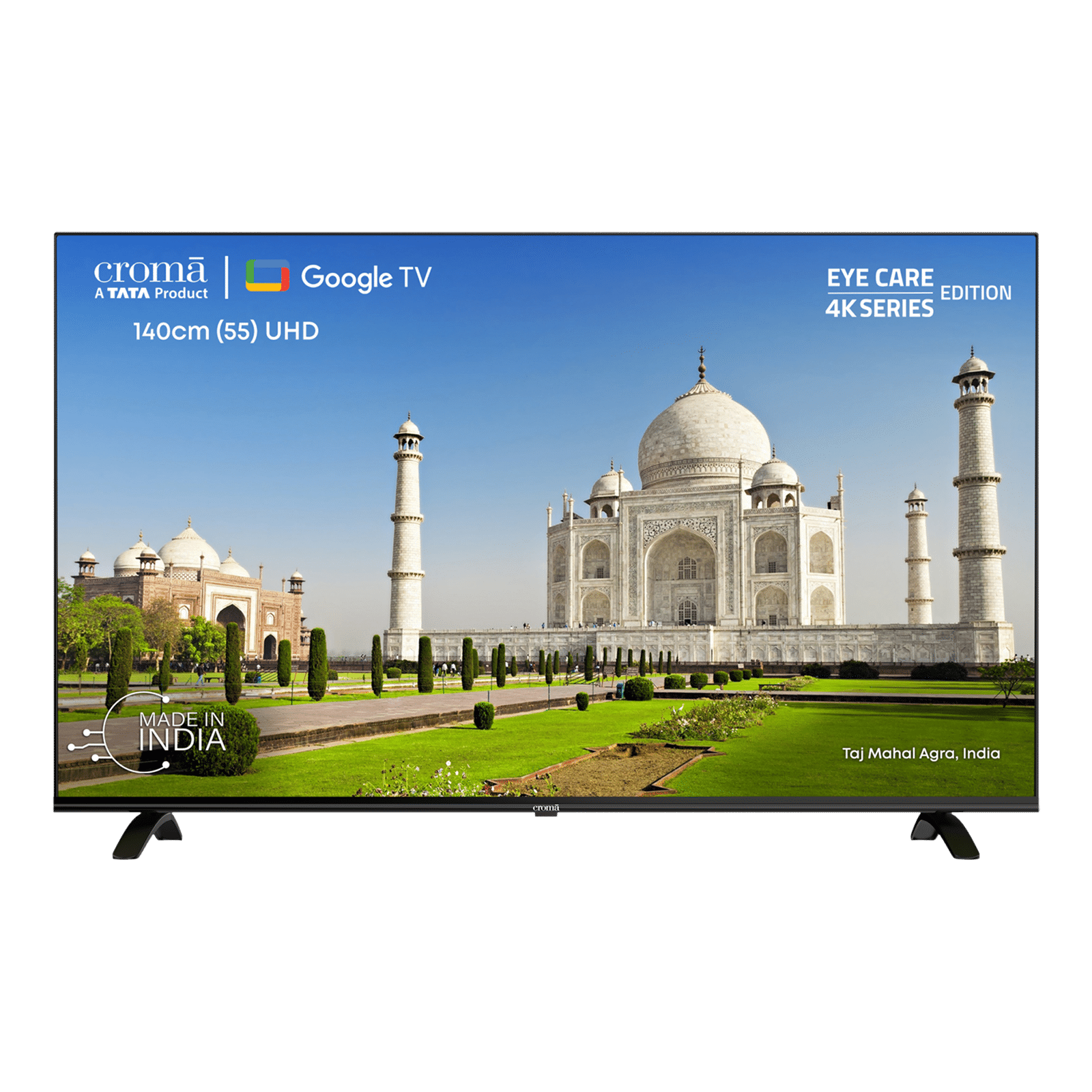 Croma 140 cm (55 inch) 4K Ultra HD LED Google TV with Bezel Less Display