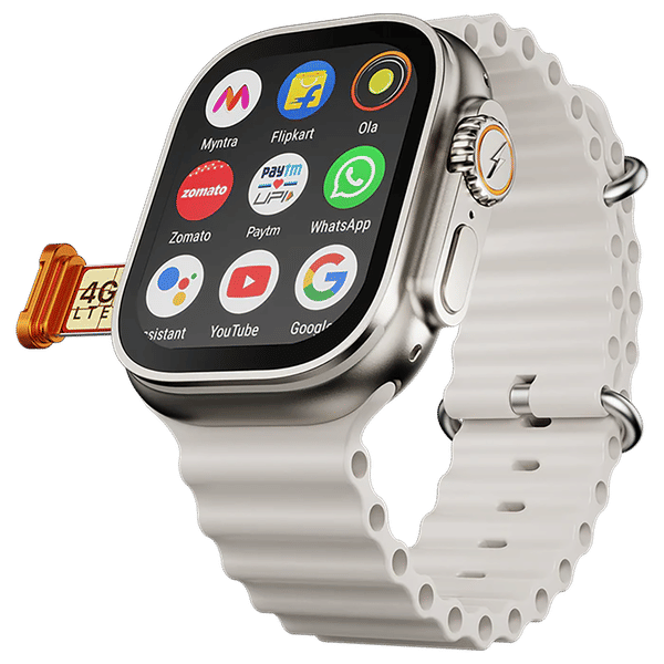FIRE-BOLTT Oracle GPS+Wi-Fi+4G SIM+Bluetooth Android OS Wristphone (50mm Display, ARM CortexTM A53 MP, Play Store Unlimited Apps, Crystal Tide Strap)_1
