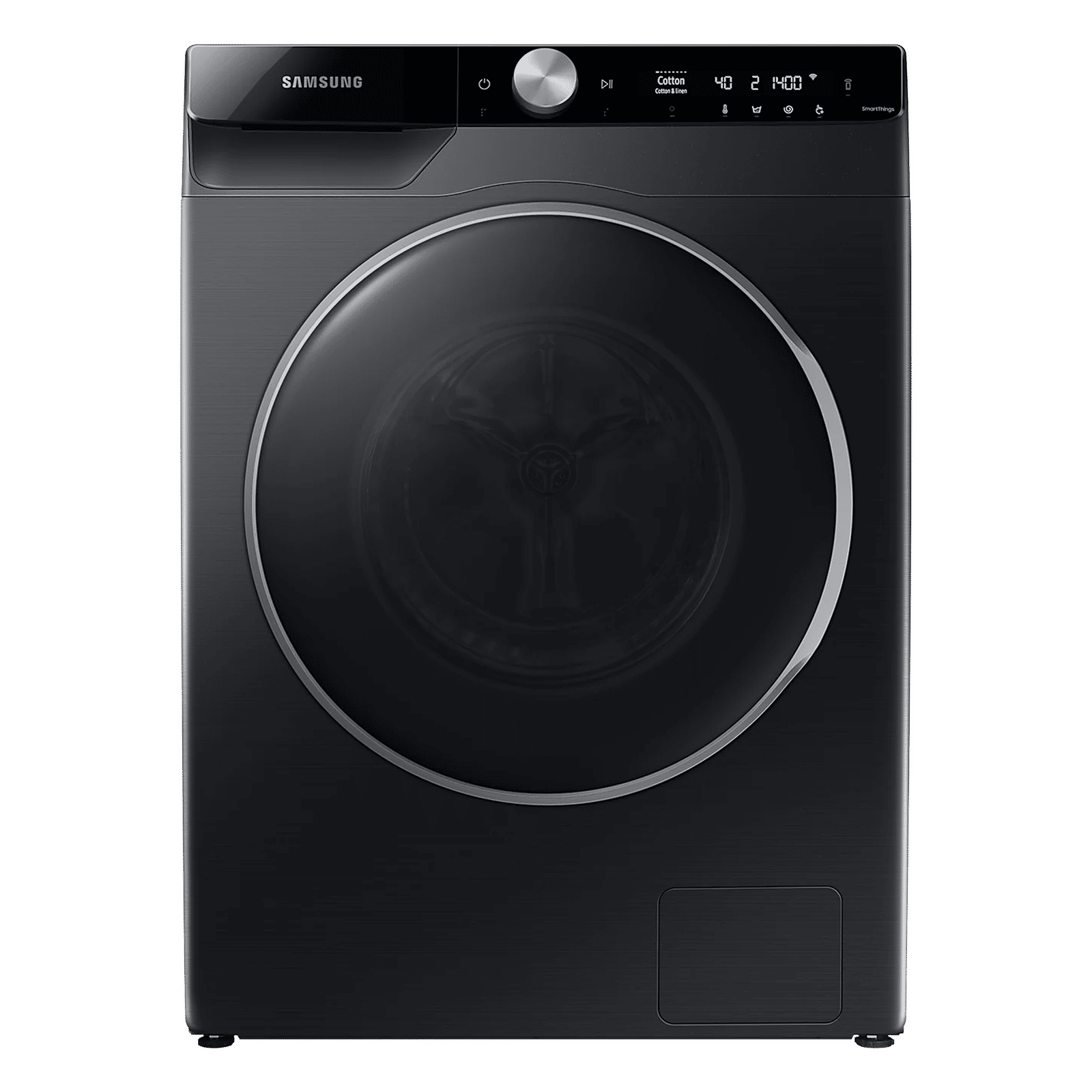 SAMSUNG 12/8 kg Inverter Fully Automatic Front Load Washer Dryer (WD12TP44DSB/TL, Wi-Fi Enabled, Black Caviar)