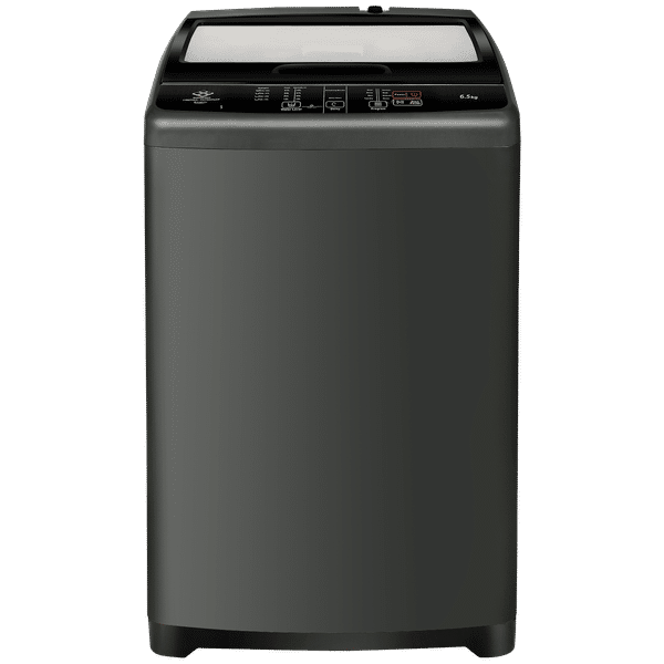 Haier 6.5 kg 5 Star Fully Automatic Top Load Washing Machine (HWM65-707BKNZP, Magic Filter, Titanium Grey)_1