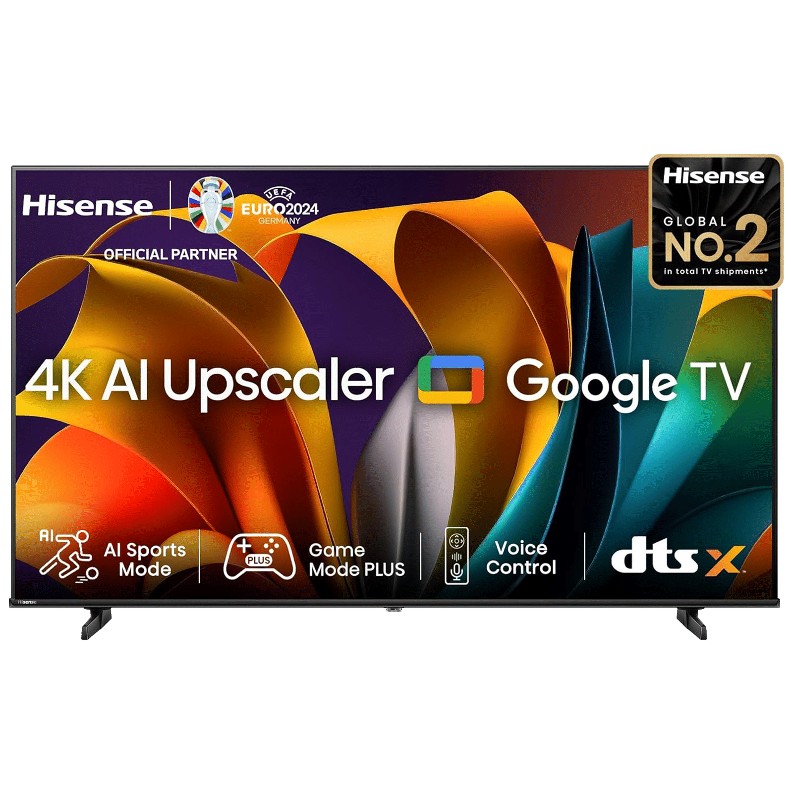 Hisense E6N 108 cm (43 inch) 4K Ultra HD LED Smart Google TV With 4K AI Upscaler (2024 Model)