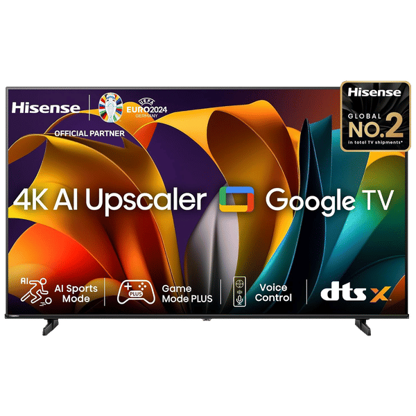 Hisense E6N 108 cm (43 inch) 4K Ultra HD LED Google TV with 4K AI Upscaler (2024 model)_1
