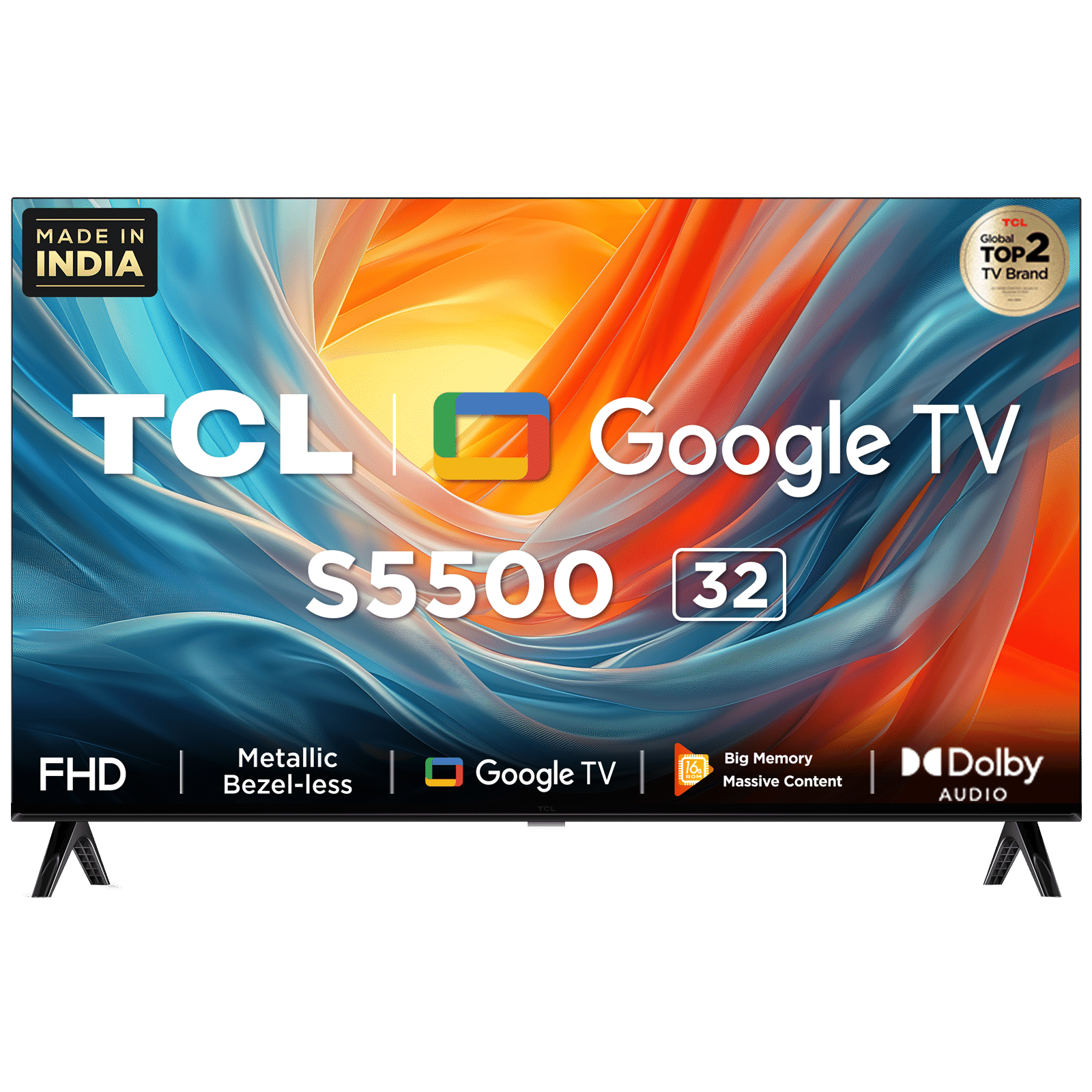 TCL S Series 80 cm (32 inch) Full HD LED Smart Google TV with Dolby Audio (2024 model)