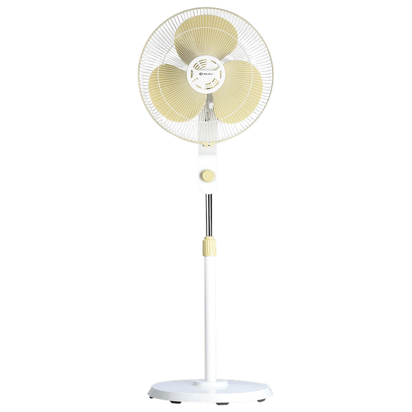 BAJAJ Veloce 400mm 3 Blade Silent Operation Pedestal Fan (Copper Motor, Champagne Fizz)_1