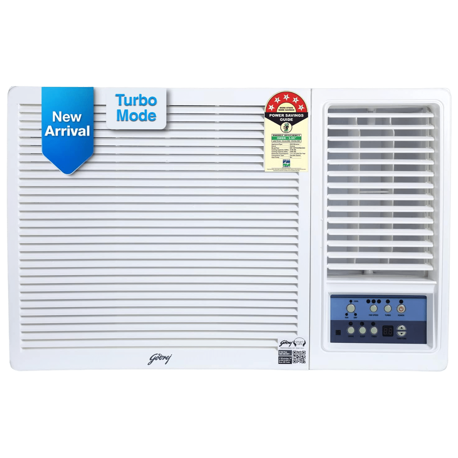 Godrej 1.5 Ton 5 Star Inverter Window AC (Copper Condenser, Anti Dust Filter, WIC18UTC5WWA)