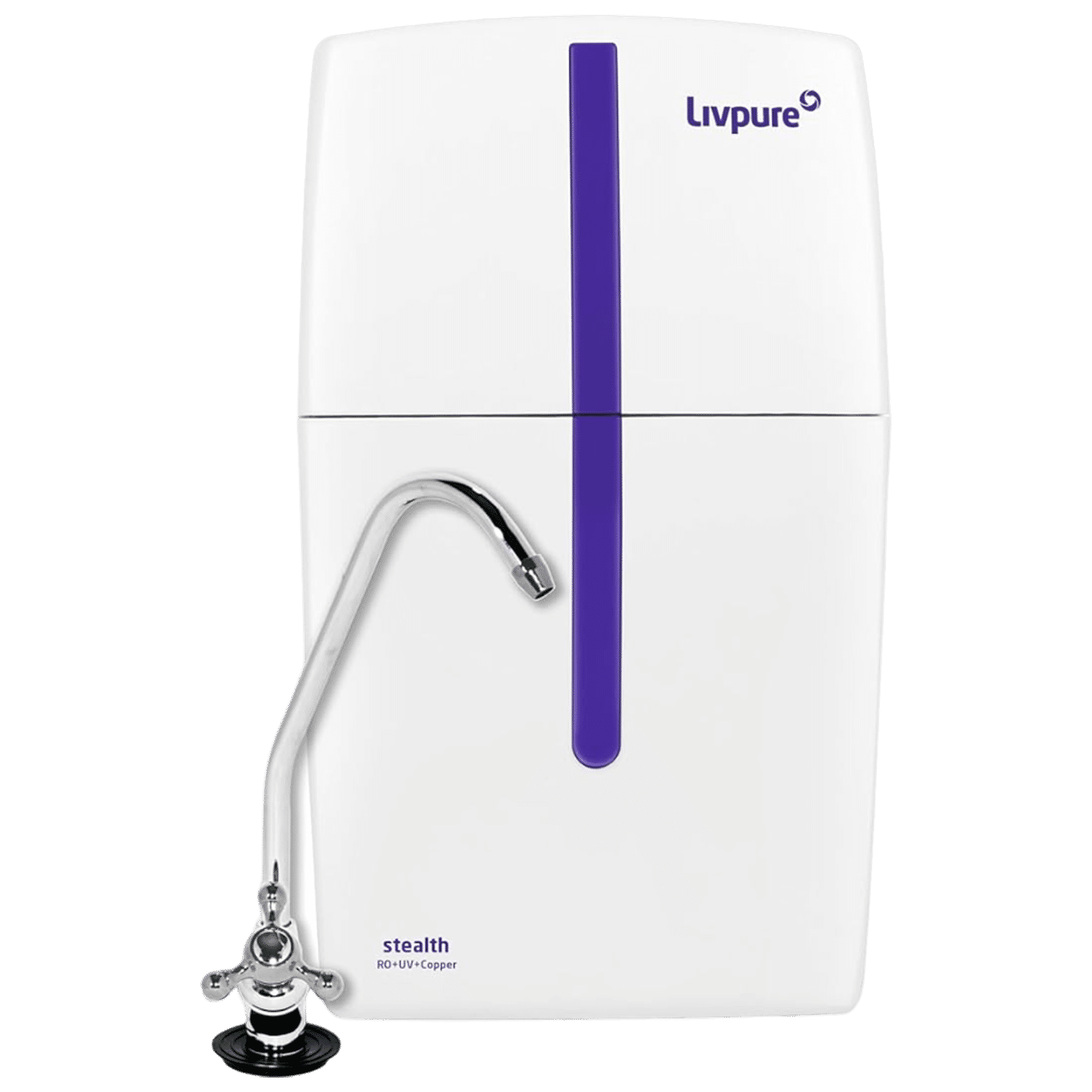 Livpure Stealth 7 L RO + UV Water Purifier with Copper Infusion (White)