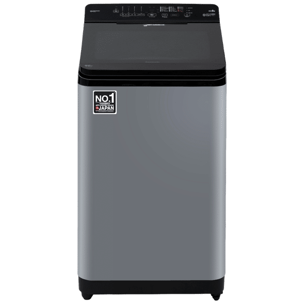 Panasonic 8 kg 5 Star Wi-Fi Fully Automatic Top Load Washing Machine (NA-F80V11CRB, Weather Alert & Recommendation, Charcoal Inox Grey)_1