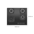 Elica DT FLEXI MFC 4B 60 SWIRL Glass Top 4 Burner Automatic Hob (Rotational On Device Control, Black)_2