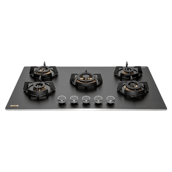 KAFF MSM 865 Glass Top 5 Burner Automatic Hob (Flame Failure Device, Black)_1