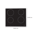 Elica EIH 4 Z 60 7000W Four Induction Hob with Sensor Touch_2