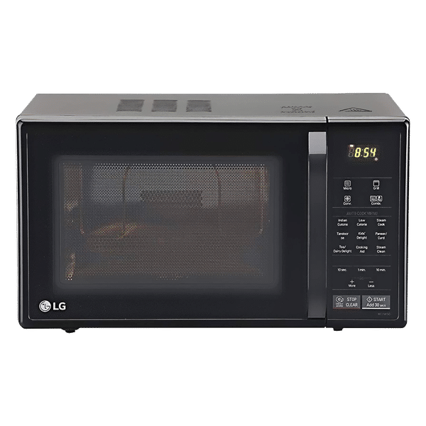 LG 21L Convection Microwave Oven with Intellowave Technology (Glossy Black)_1