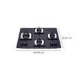 Elica FLEXI AB HCT 460 Glass Top 4 Burner Automatic Electric Hob (Multi Flame Control, Black)_2