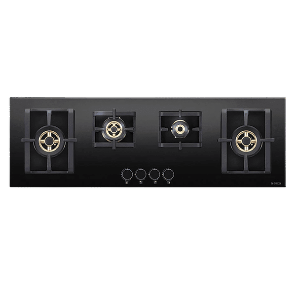 Elica PRO FB MFC 4B 100 DX FFD Glass Top 4 Burner Automatic Electric Hob (Round Metallic Knob, Black)_1