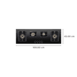 Elica PRO FB MFC 4B 100 DX FFD Glass Top 4 Burner Automatic Electric Hob (Round Metallic Knob, Black)_2