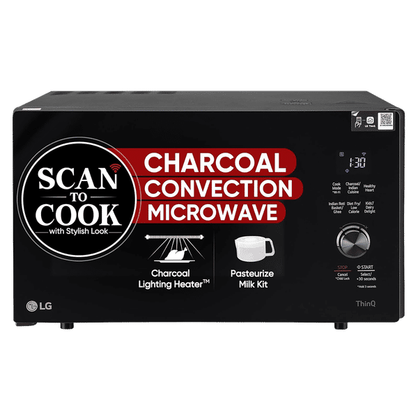 LG 28L Charcoal Convection Microwave Oven with Scan to Cook, WIFI Support (Black)_1
