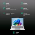 Microsoft Surface 7th Edition Qualcomm Snapdragon X Elite Touchscreen Ultra Thin Laptop (16GB, 256GB SSD, Windows 11 Home, 15 inch LCD Display, Platinum, 1.66 KG)_3