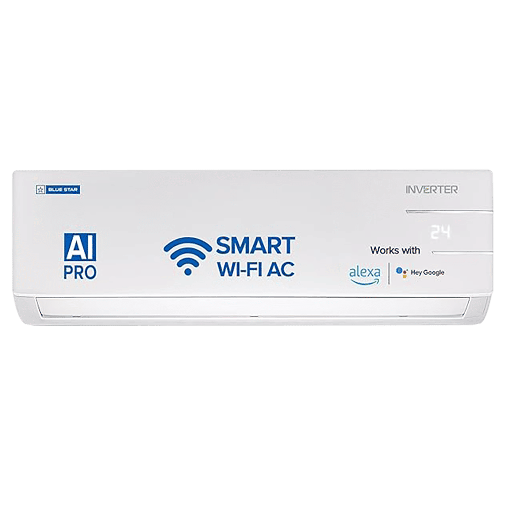 Blue Star Y 5 in 1 Convertible 1.5 Ton 5 Star Inverter Split Smart AC with Turbo Cool (2023 Model, Copper Condenser, IC518YNURS)