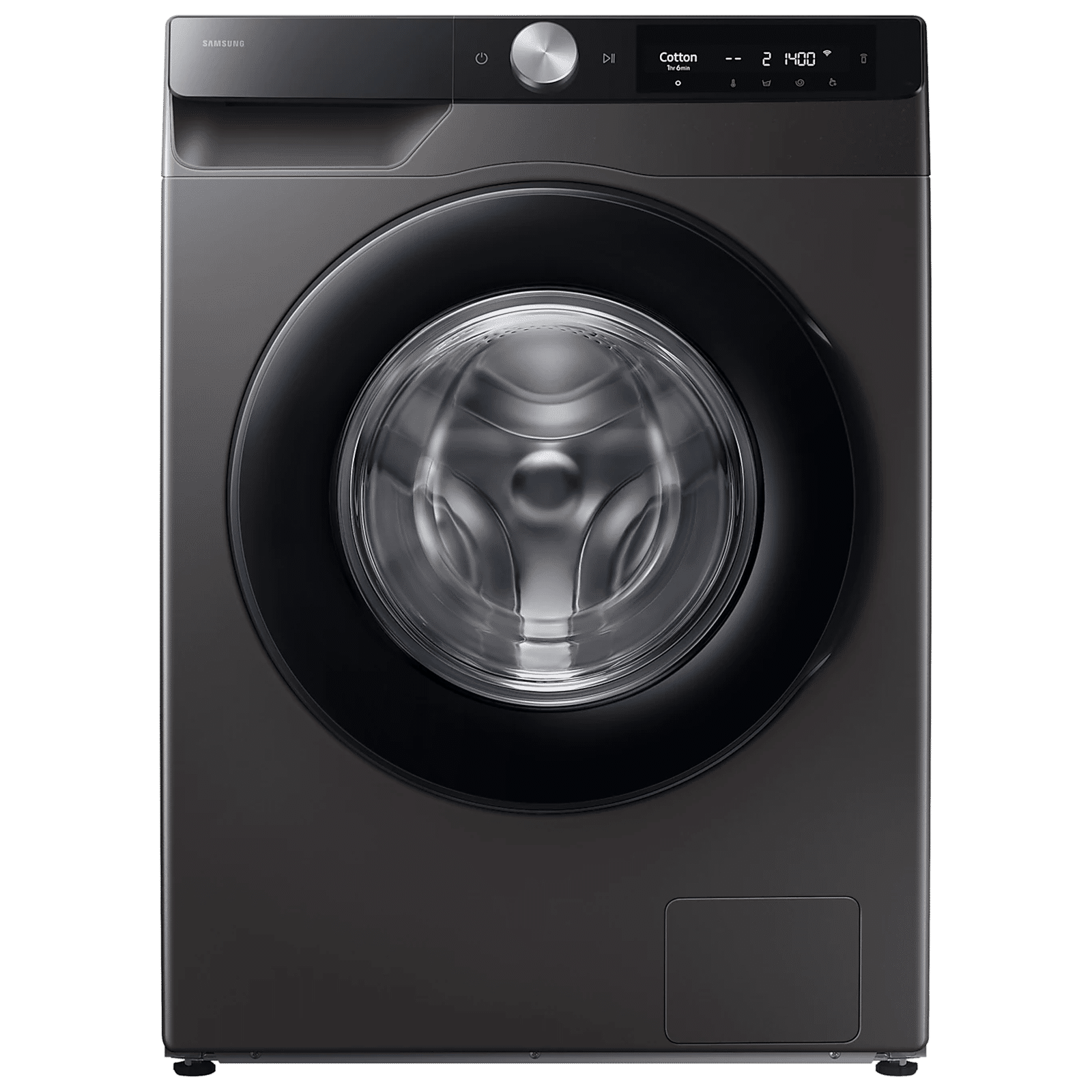 SAMSUNG 12 kg 5 Star Wi-Fi Inverter Fully Automatic Front Load Washing Machine (WW12DG6B24AXTL, AI Control, Inox)