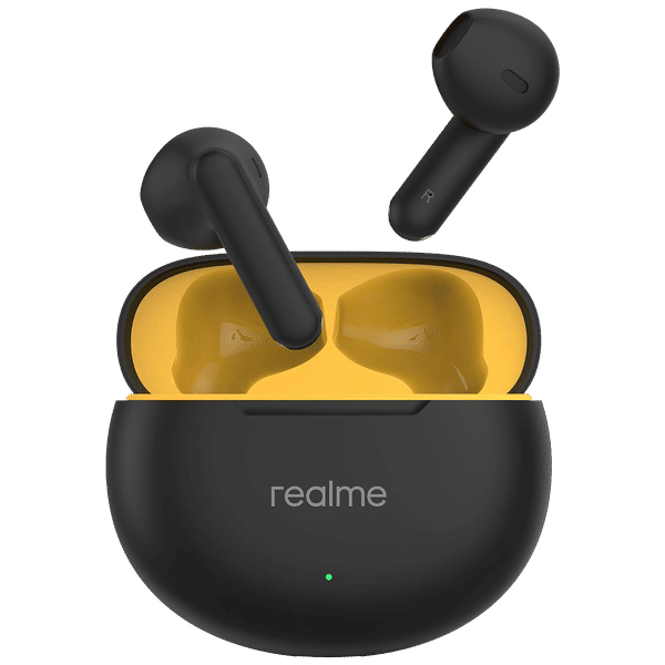 realme Buds T01 ?RMA2406 TWS Earbuds with AI ENC Noise Cancellation (IPX4 Water Resistant, Google Fast Pair, Black)_1