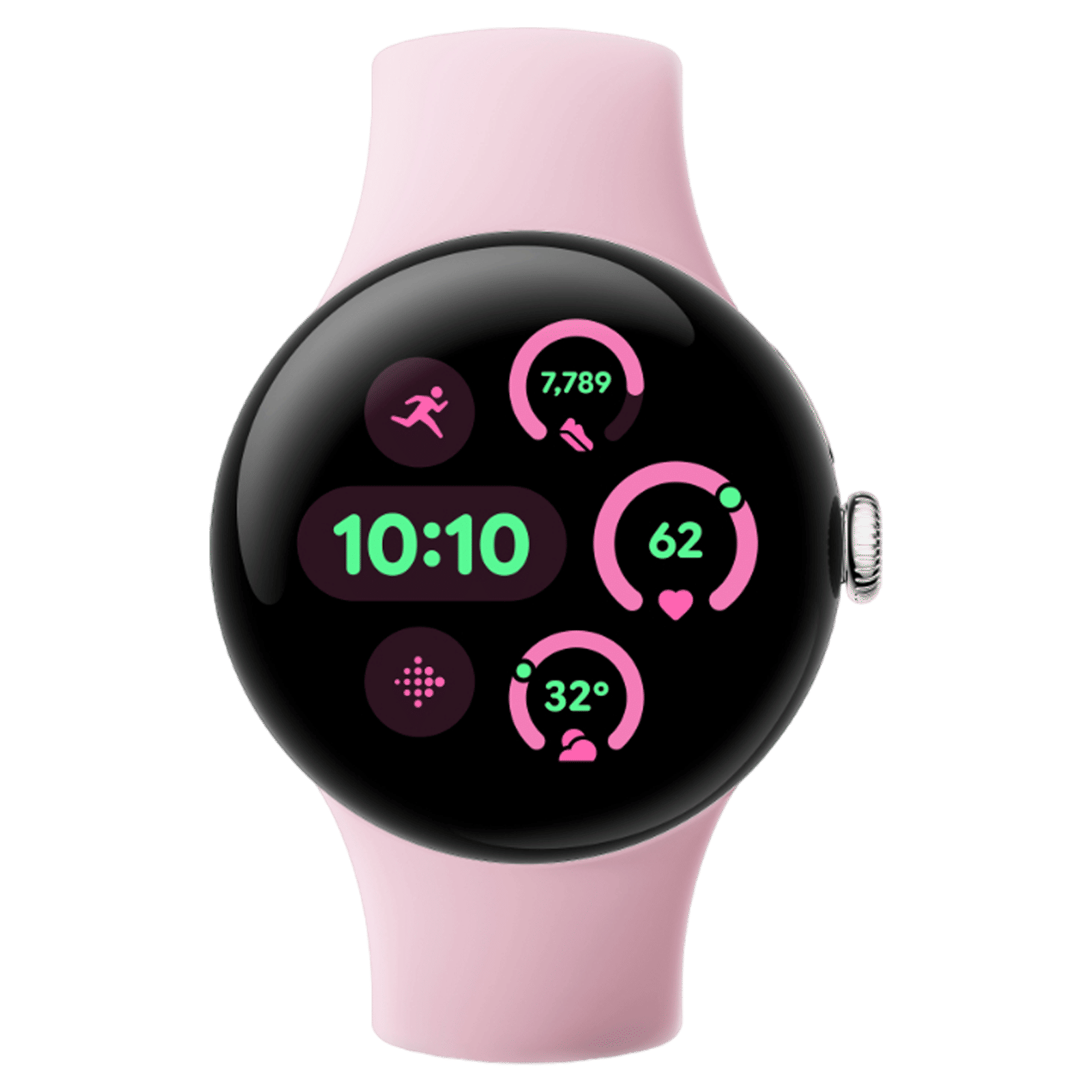 Google Pixel Watch 3 Wi-Fi + Bluetooth Wear OS 5.0 Smartwatch (41mm AMOLED Display, Qualcomm SW5100 Cortex M33 co-Processor, Rose Quartz Active Band)