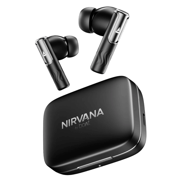 boAt Nirvana Ivy TWS Earbuds with Active Noise Cancellation (IPX5 Sweat Proof, 360 Degree Spatial Audio, Gunmetal Black) _1