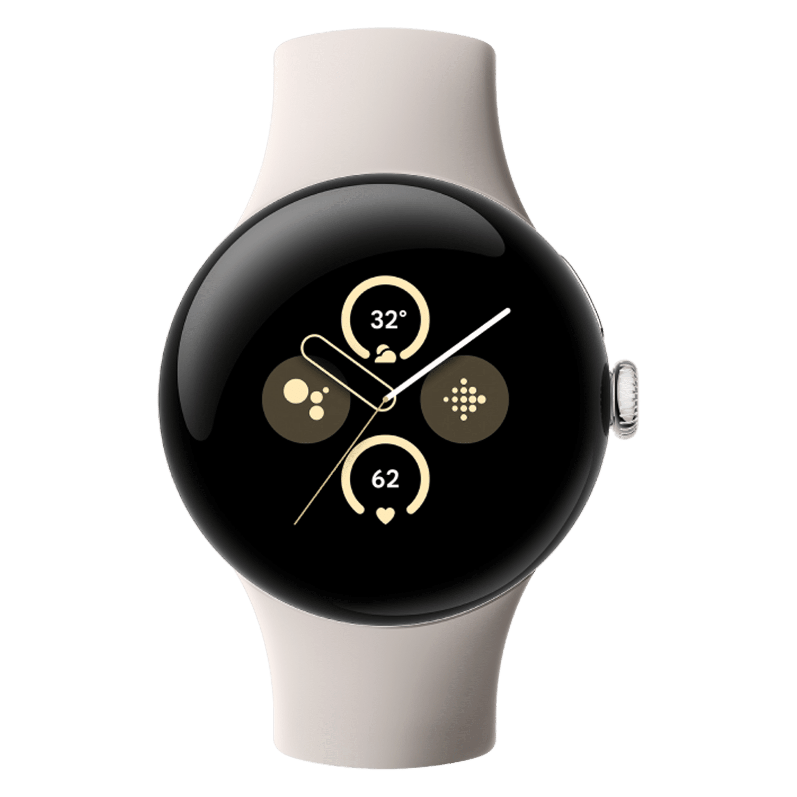 Google Pixel Watch 2 Wi-Fi + 4G SIM Wear OS 4.0 Smartwatch (41mm AMOLED Display, Qualcomm 5100 Cortex M33 co-processor, Porcelain Active Band)