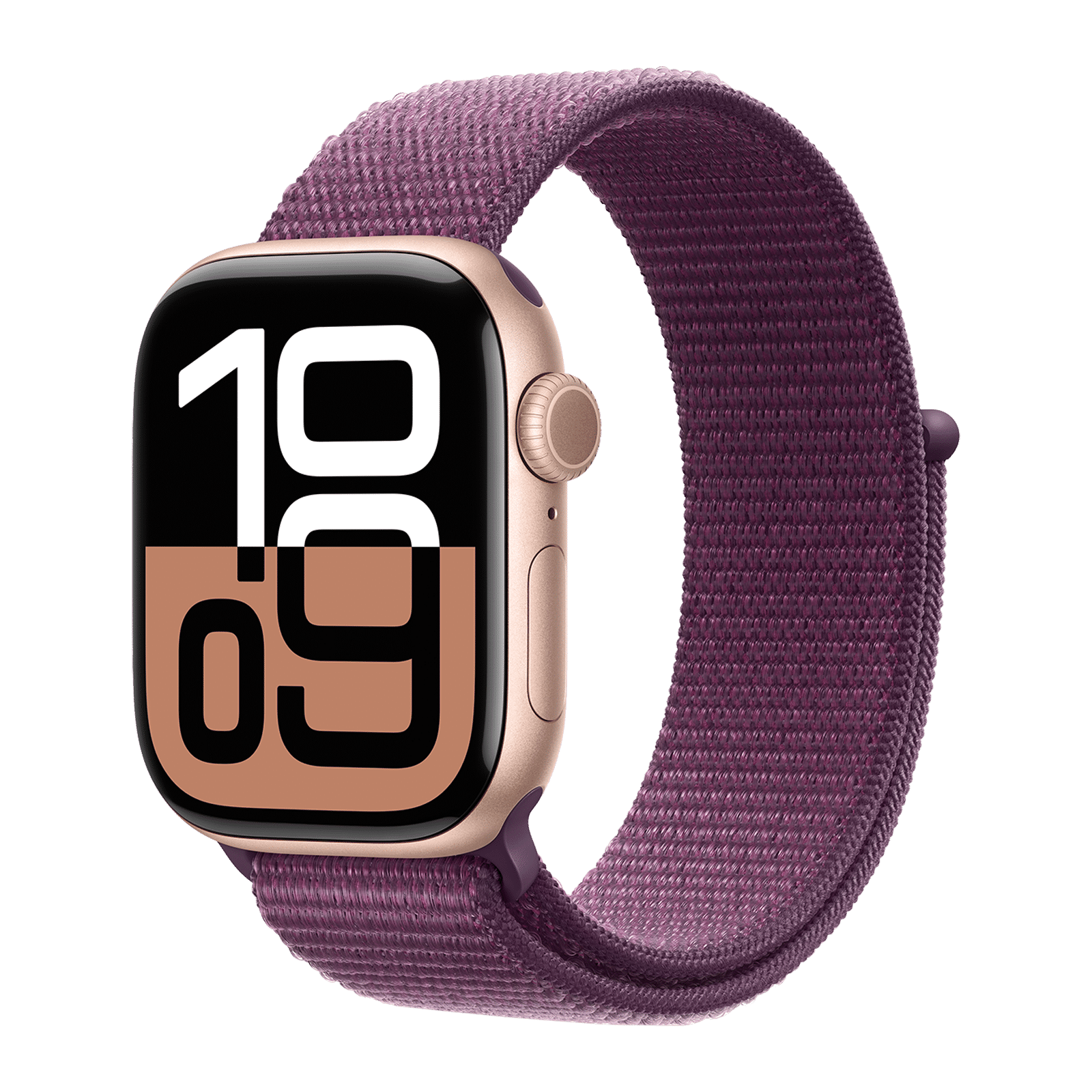 Apple Watch Series 10 GPS with Sport Loop (42mm Retina LTPO3 OLED Display, Rose Gold Aluminium Case)