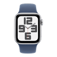 Apple Watch SE GPS with Denim Sport Band - M/L (40mm Retina LTPO OLED Display, Silver Aluminium Case)_2
