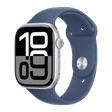 Apple Watch Series 10 GPS with Sport Band - M/L (46mm Retina LTPO3 OLED Display, Silver Aluminium Case)_1