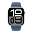 Apple Watch Series 10 GPS with Sport Band - M/L (46mm Retina LTPO3 OLED Display, Silver Aluminium Case)_2