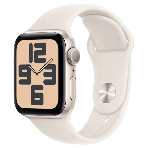 Apple Watch SE GPS with Starlight Sport Band - S/M (40mm Retina LTPO OLED Display, Starlight Aluminium Case)_1
