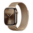 Apple Watch Series 10 GPS+Cellular with Milanese Loop (42mm Retina LTPO3 OLED Display, Gold Titanium Case)_1