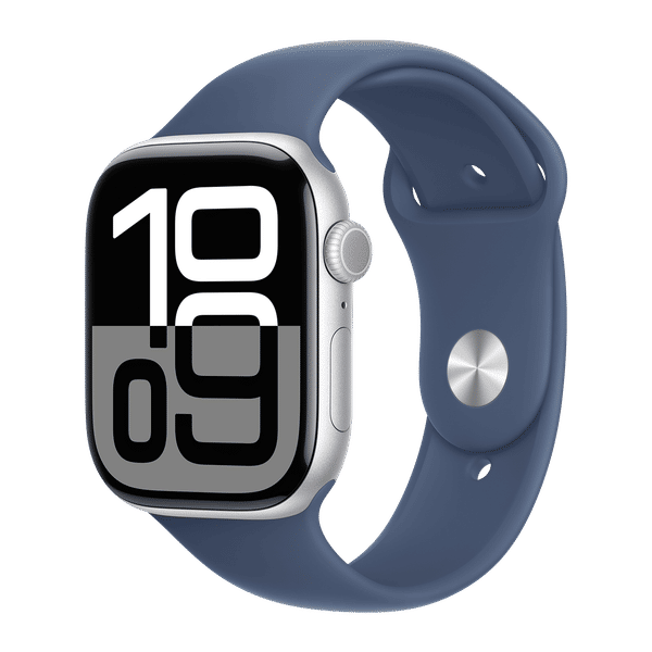 Apple Watch Series 10 GPS+Cellular with Sport Band - S/M (46mm Retina LTPO3 OLED Display, Silver Aluminium Case)_1