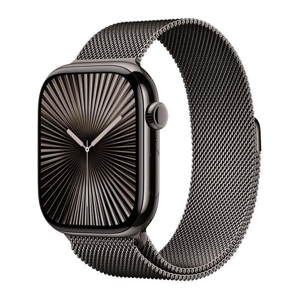 Apple Watch Series 10 GPS+Cellular with Milanese Loop - S/M (46mm Retina LTPO3 OLED Display, Slate Titanium Case)_1