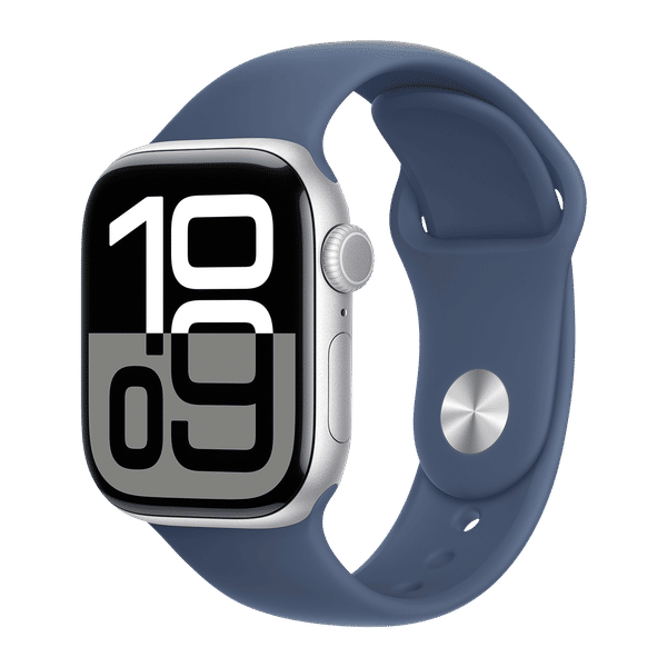 Apple Watch Series 10 GPS with Sport Band - M/L (42mm Retina LTPO3 OLED Display, Silver Aluminium Case)_1