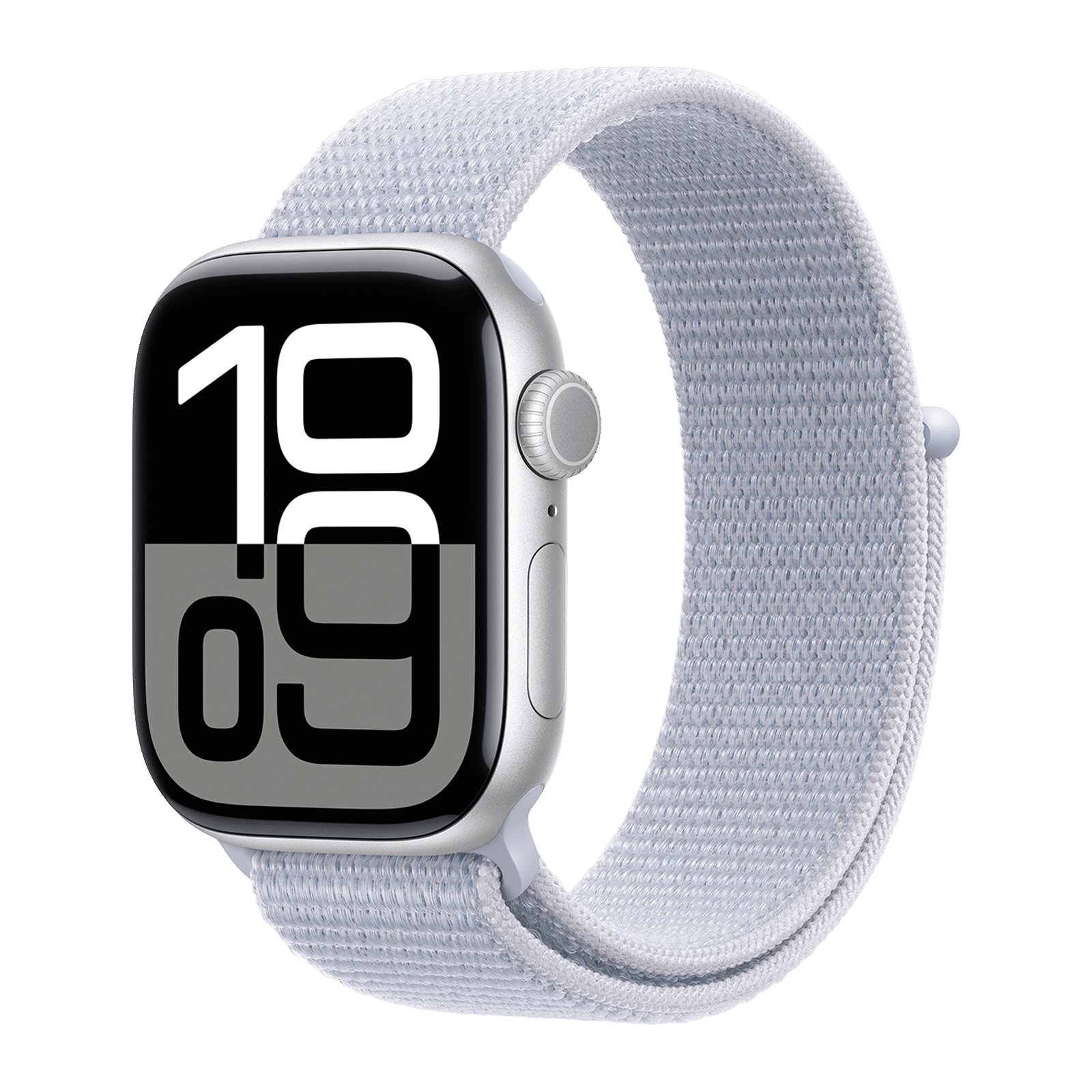 Apple Watch Series 10 GPS with Sport Loop (42mm Retina LTPO3 OLED Display, Silver Aluminium Case)