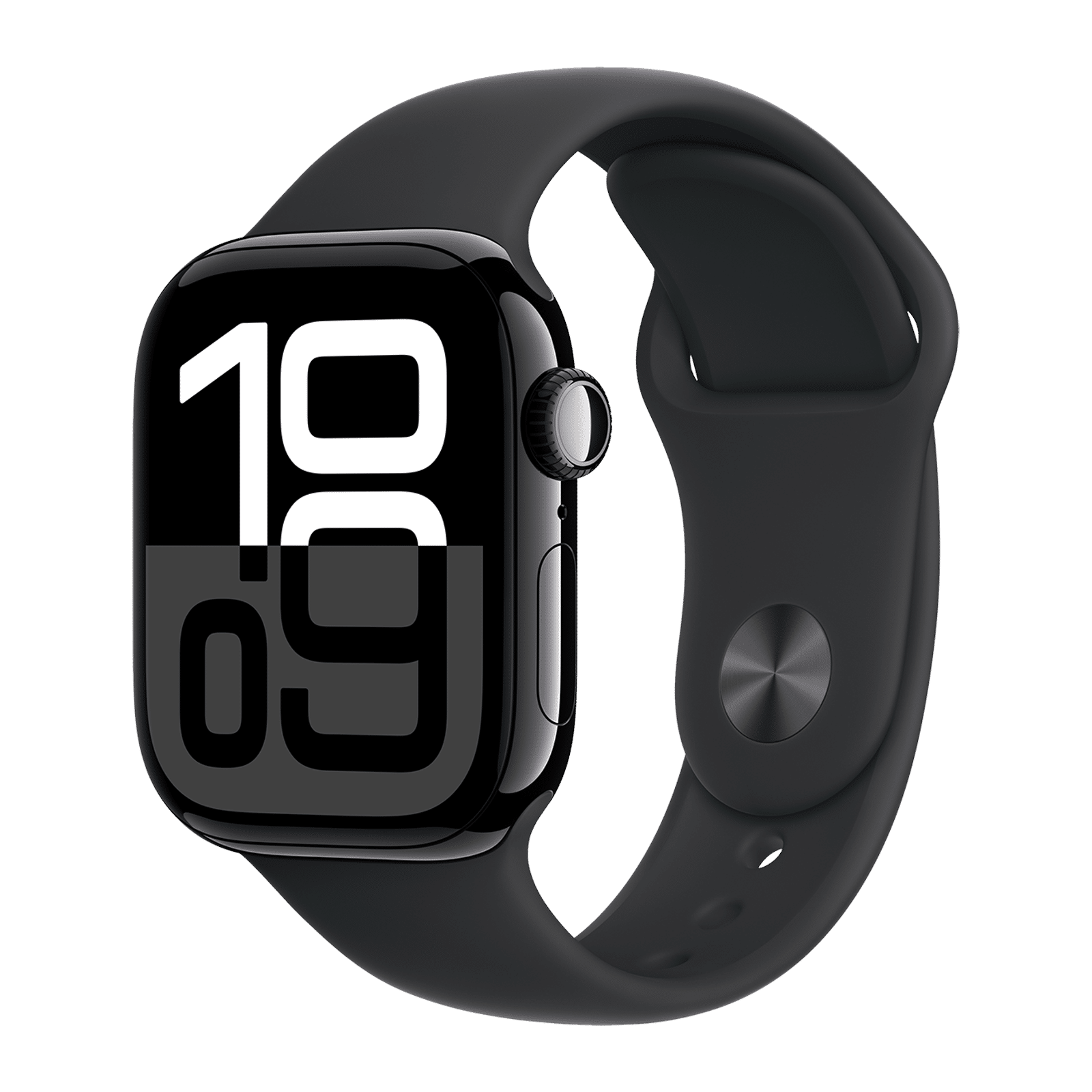 Apple Watch Series 10 GPS+Cellular with Sport Band - M/L (42mm Retina LTPO3 OLED Display, Jet Black Aluminium Case)