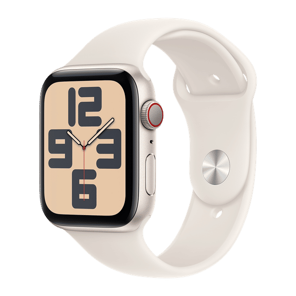 Apple Watch SE GPS+Cellular with Starlight Sport Band - M/L (44mm Retina LTPO OLED Display, Starlight Aluminium Case)_1