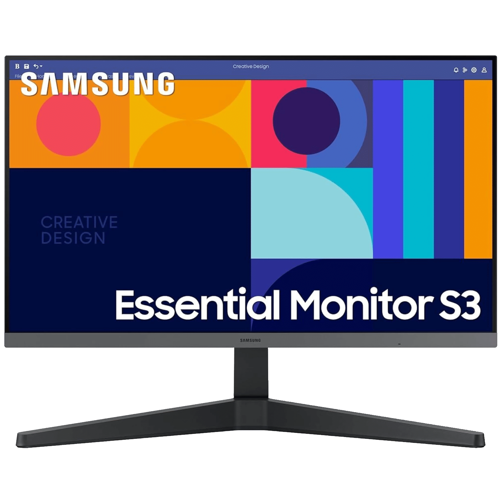 SAMSUNG Essential S3 60.96 cm (24 inch) Full HD IPS Panel LED Flat Monitor with 4ms Response Time